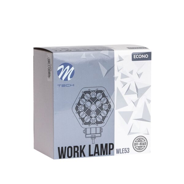 wle53_03 Töölamp M-TECH ECONO 4" 16x3W kuuskant 48W 12-30V 4D koht