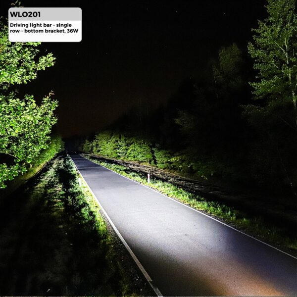 Sõidutuli – üherealine – alumine kronstein, 36 W 14-tolline üleujutus