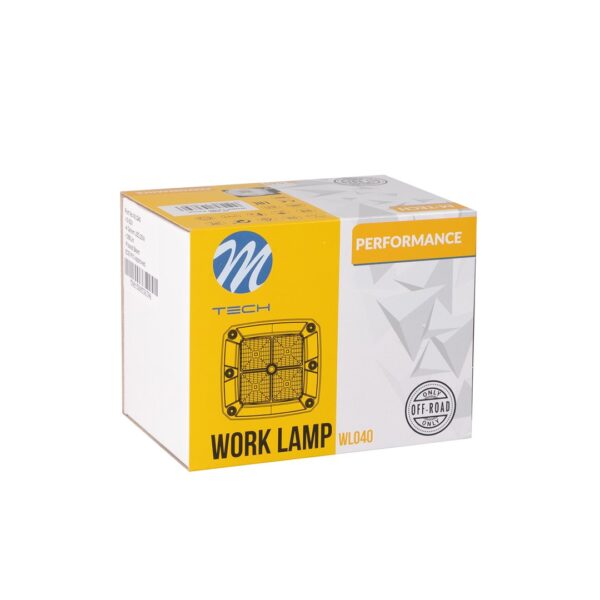 wlo40_3 Töövalgusti – jõudlusseeria – ruudukujuline 4 x 5 W LED 20 W 10–32 V üleujutus