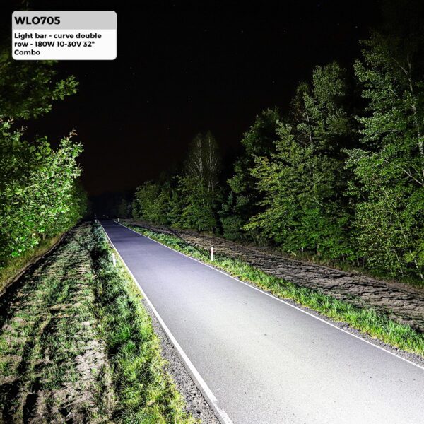 wlo705_3 Valgusriba – topeltrida – kumer – 180 W 10–30 V kombineeritud