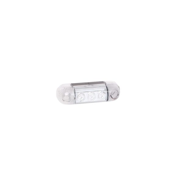 wsm229_1 ECE-heakskiiduga Outline Marker Lamp 3xLED 24V 0,5W valge