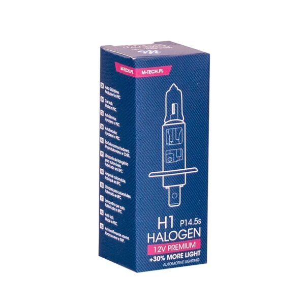 z101_03 M-TECH PREMIUM halogeenpirn H1 P14.5s 55W 12V E1