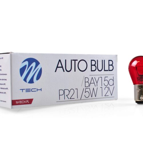 z16 M-TECH pirn BAY15d P21/5W 21/5W 12V PUNANE