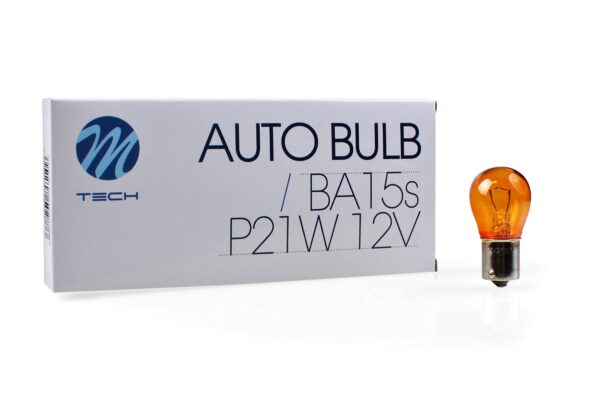 z19 M-TECH pirn BA15s S25 21W 12V AMBER