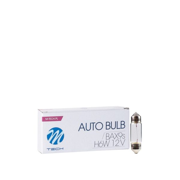 z47_01 M-TECH halogeenpirn BAX9s H6W 12V/6W CLEAR