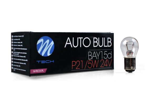 z915 M-TECH pirn BAY15d 24V/21/5W CLEAR