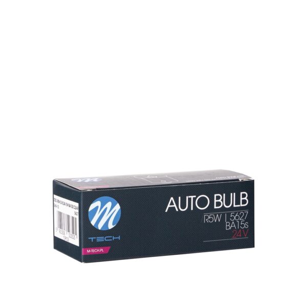 z930_03 M-TECH pirn BA15s R5W G18 24V/5W CLEAR