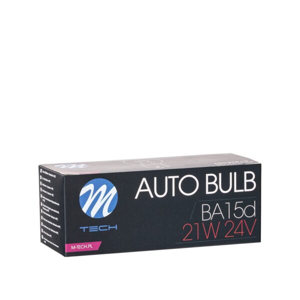 z951_03 M-TECH pirn BA15d 24V/21W CLEAR