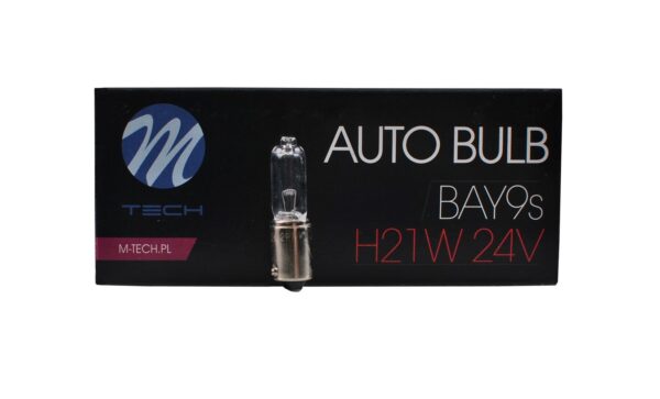z967_1 M-TECH pirn H21W 24V 21W BAY9s Selge