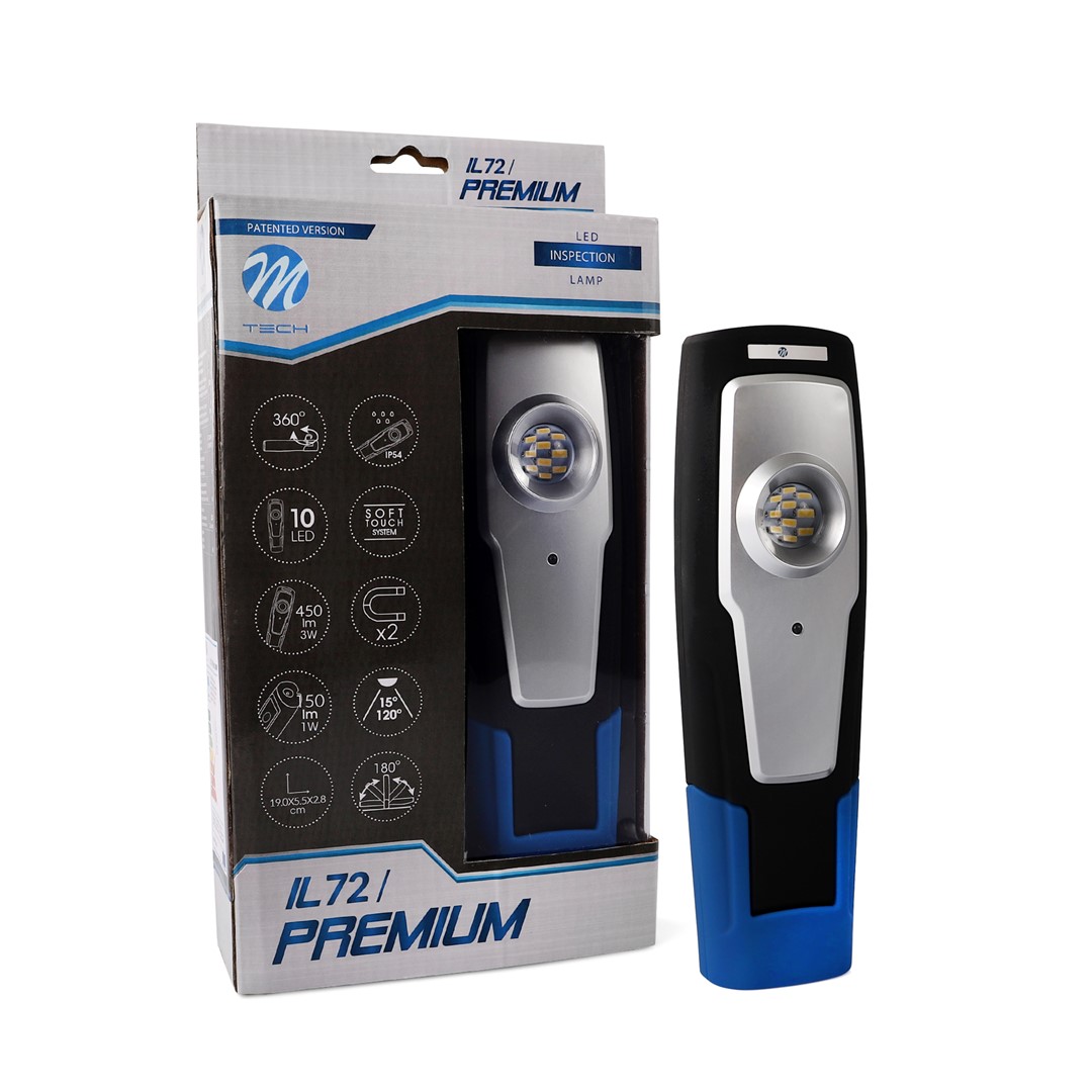 Kande-ja pealambid 3x Hoiatuslamp 12+3 LED 3xAAA Merevaik