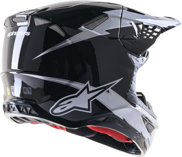Alpinestars Supertech M10 Ampress krossikiiver – Must / Valge Alpinestars Supertech M10 Ampress krossikiiver – Must / Valge