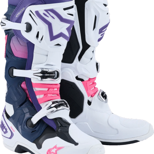 Alpinestars Tech 10 krossisaapad – Valge / Lilla Alpinestars Tech 10 krossisaapad – Valge / Lilla