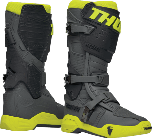 Thor Radial krossisaapad – Hall / Neoonkollane Thor Radial krossisaapad – Hall / Neoonkollane