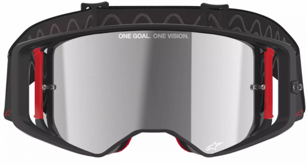 Alpinestars Supertech Corp Absolute Vision krossiprillid - Must / Punane