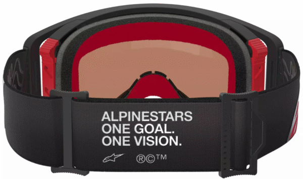 Alpinestars Supertech Corp Absolute Vision krossiprillid - Must / Punane
