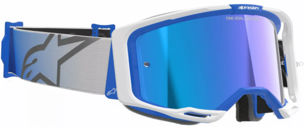 Alpinestars Vision 8 Corp krossiprillid - Valge / Sinine Alpinestars Vision 8 Corp krossiprillid - Valge / Sinine