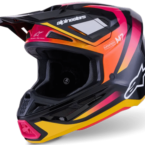Alpinestars SM7 Rise Alpinestars SM7 Rise krossikiiver – Must / Kollane / Roosa