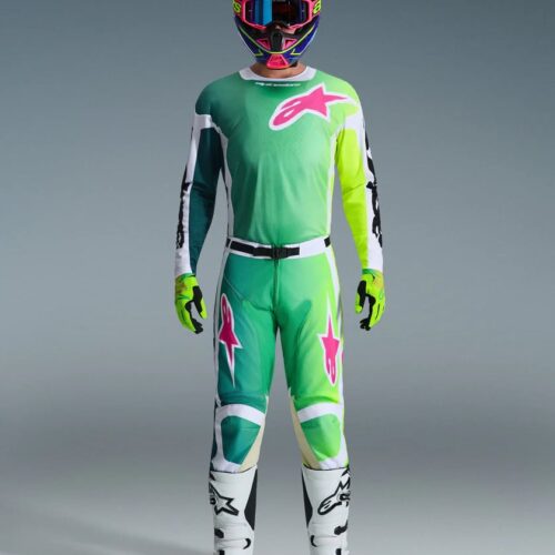 Alpinestars Racer Portl Gear roheline Motokrossiriided Alpinestars Racer Portl Gear roheline
