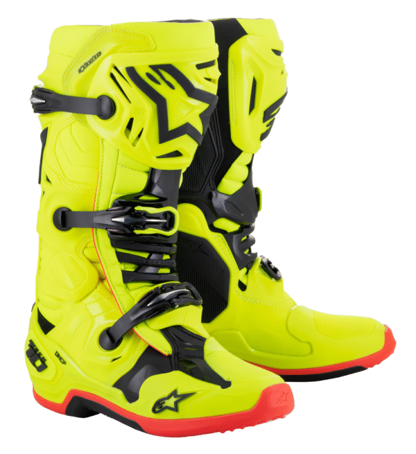 Alpinestars Tech 10 krossisaapad – Neoonkollane Alpinestars Tech 10 krossisaapad – Neoonkollane