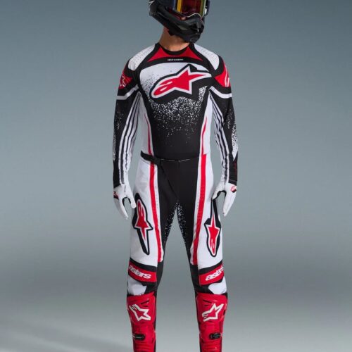 Alpinestars Techstar Nomur must Motokrossiriided Alpinestars Techstar Nomur must/valge/punane