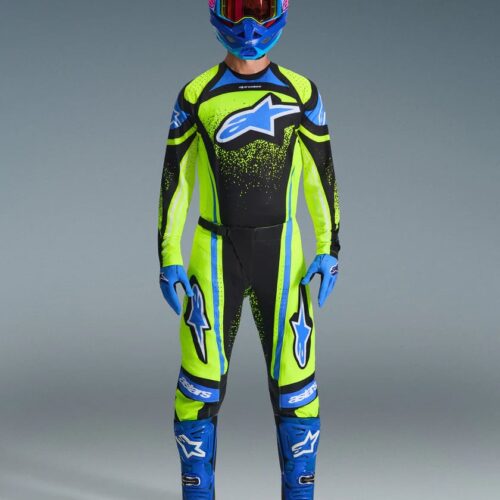 Alpinestars Techstar Nomur sinineneoonkollane Motokrossiriided Alpinestars Techstar Nomur sinine/neoonkollane