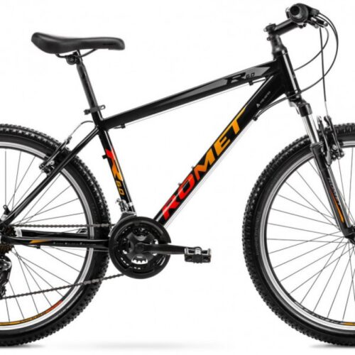 Jalgratas Romet Rambler R6.0 2024 black orange red Jalgratas Romet Rambler R6.0 2024 black orange red