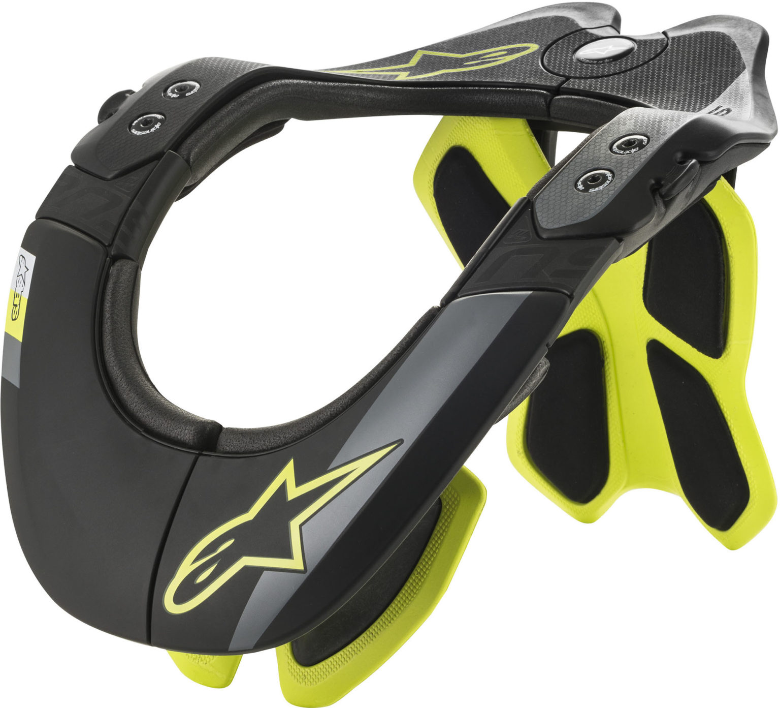 Kaelakaitsmed motorkross Alpinestars BNS Tech-2 kaelakaitse - Neoonkollane