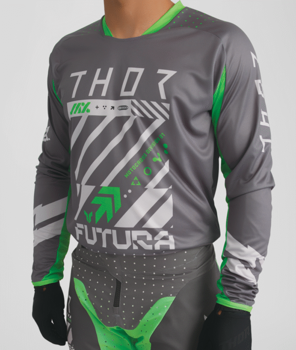 Motokrossiriided THOR Sportmode Futura hall/roheline