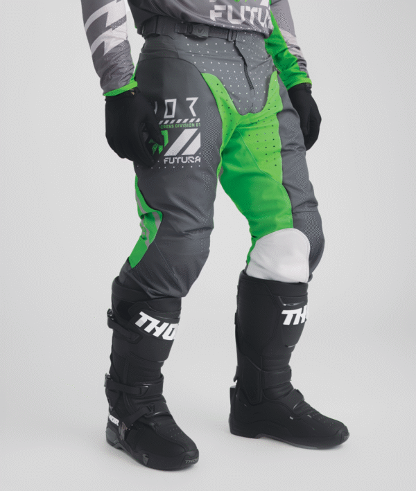 Motokrossiriided THOR Sportmode Futura hall/roheline