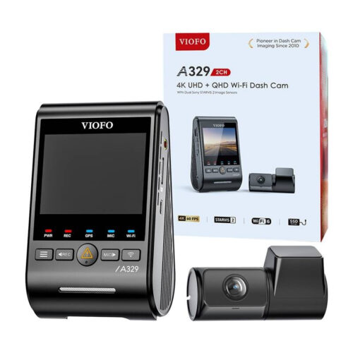 VIOFO A329 2-kanaliline 4K 60 kaadrit sekundis + 2K WiFi, GPS Pardakaamera VIOFO A329 2-kanaliline 4K 60 kaadrit sekundis + 2K WiFi, GPS