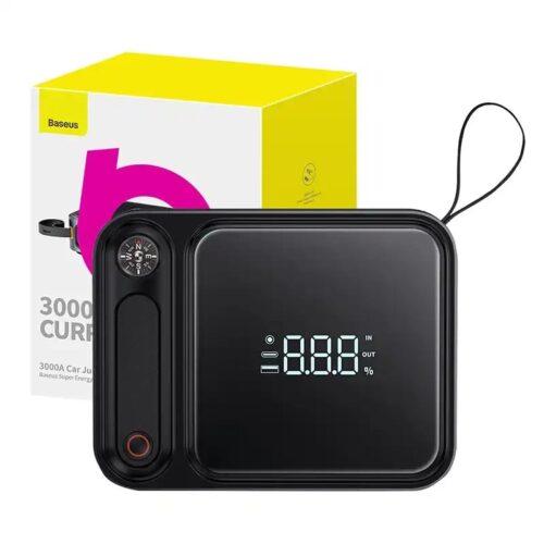 Akupank/autokäivitusabi Baseus Super Energy Ultra, 3000A Akupank/autokäivitusabi Baseus Super Energy Ultra, 3000A (must)