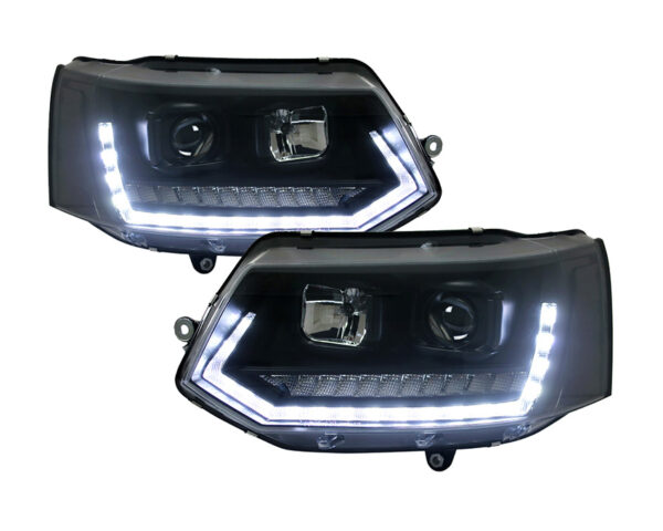 Esituled VW T5 09-.. Devil Eyes Dlite LED mustad Esituled VW T5 09-15 Devil Eyes Dlite LED mustad