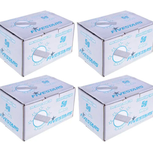 Veljeraskused liimitavad FIVESTARS hõbedased 5g 400tk