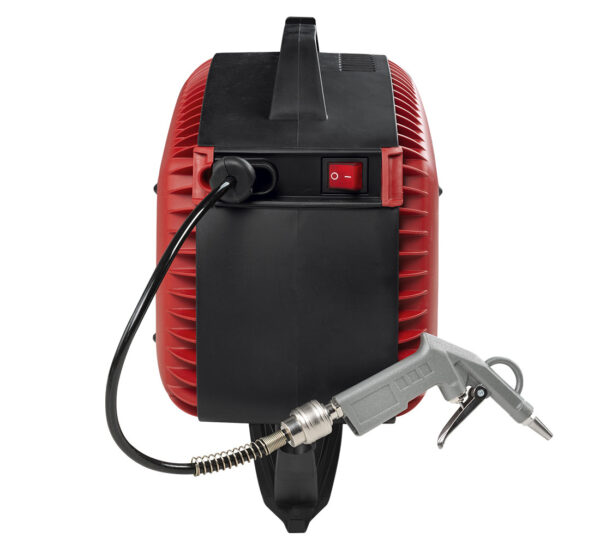 Seinale paigaldatav õhukompressor voolikurulliga