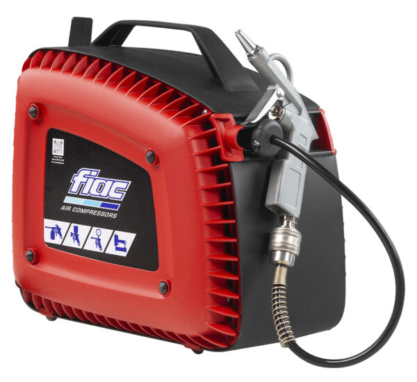 Seinale paigaldatav õhukompressor voolikurulliga