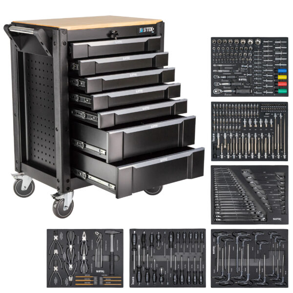 Tööriistakäru tööriistadega 267 osa