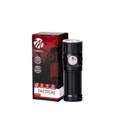 M-TECH taktikaline lasertaskulamp TLF101, 1x10W valge LASER LED