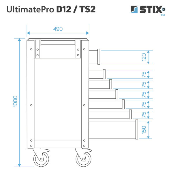 Tööriistakäru tööriistadega 451 osa